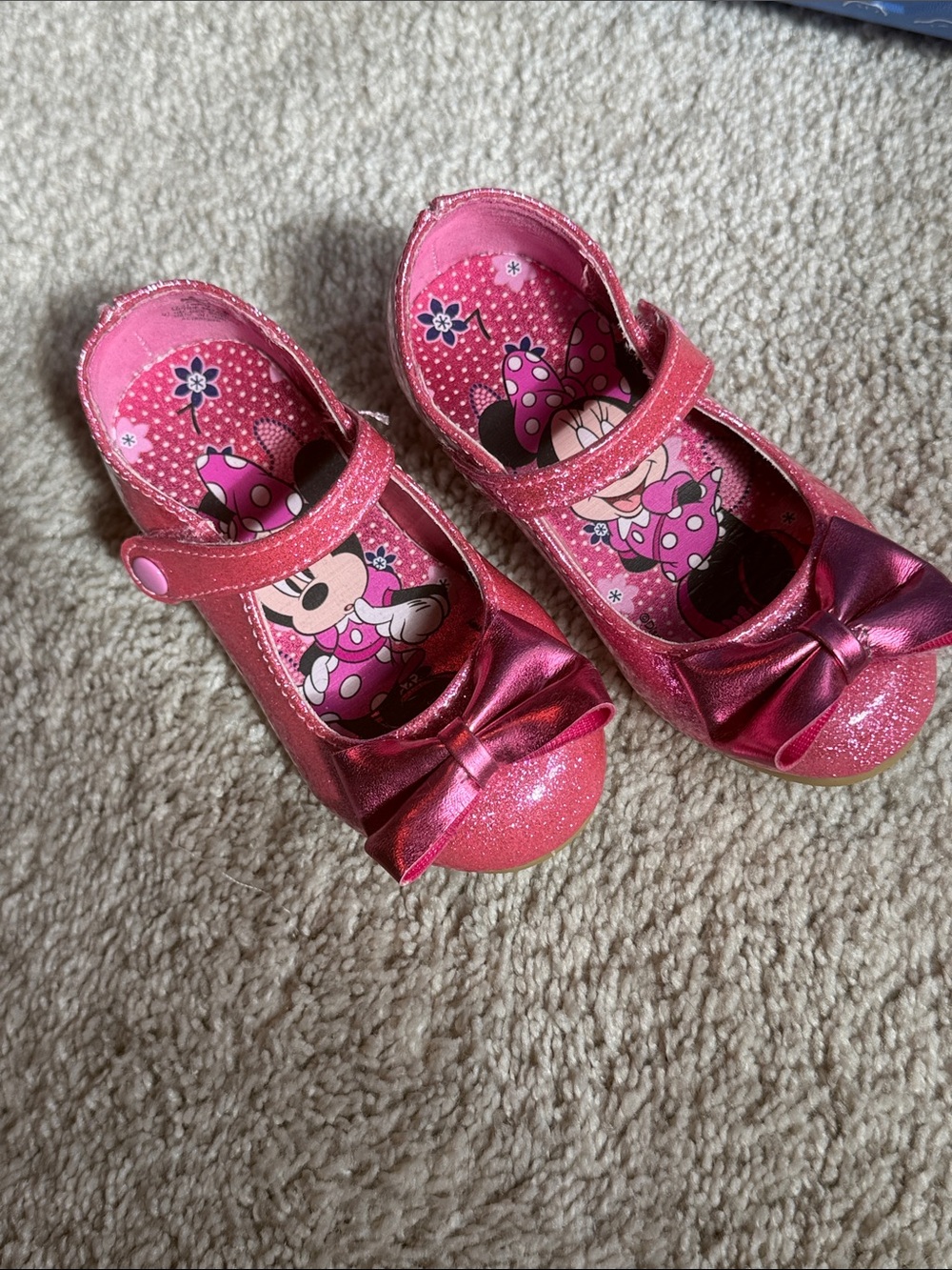 Disney Pink Glitter Minnie Shoes